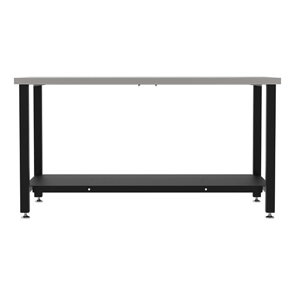 Diversified Woodcrafts Metal Fabrication Prep Table with Carbon Steel Top, Bottom Shelf & Self-Leveling Glides 60"W x 30"L x 36"H (DIV-DMW6030XX-PREP) - SchoolOutlet