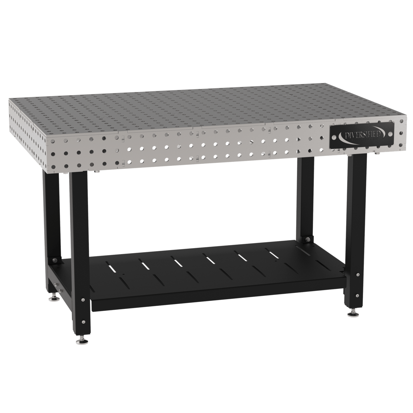 Diversified Woodcrafts Welding Table, Fixed Height, 36"H x 60"L x 36"D, Self - Leveling Feet (DIV - DMW6036) - SchoolOutlet