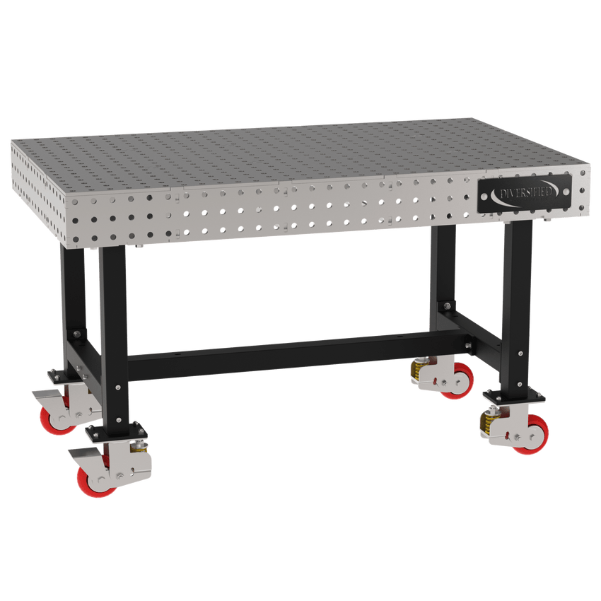 Diversified Woodcrafts Welding Table, Fixed Height, 36"H x 60"L x 36"D, Casters (DIV - DMW6036C) - SchoolOutlet