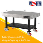 Diversified Woodcrafts Welding Table, Fixed Height, 36