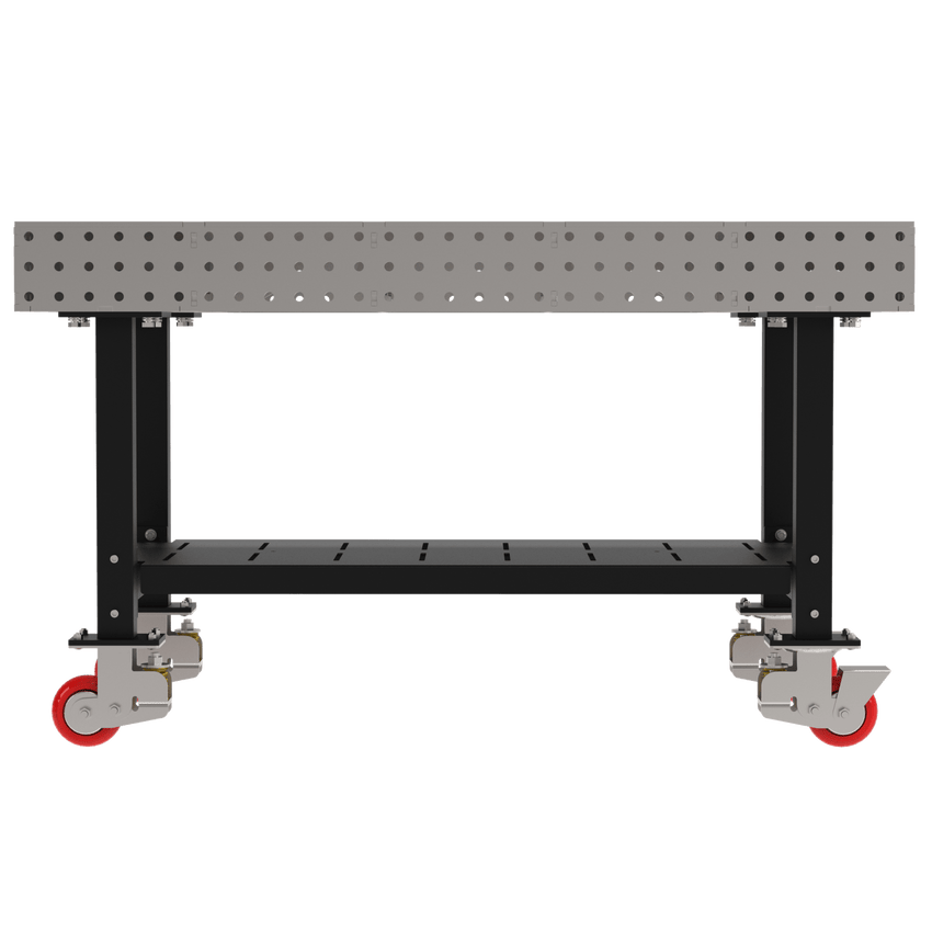 Diversified Woodcrafts Welding Table, Fixed Height, 36"H x 60"L x 36"D, 1 Shelf, Casters (DIV - DMW6036SC) - SchoolOutlet