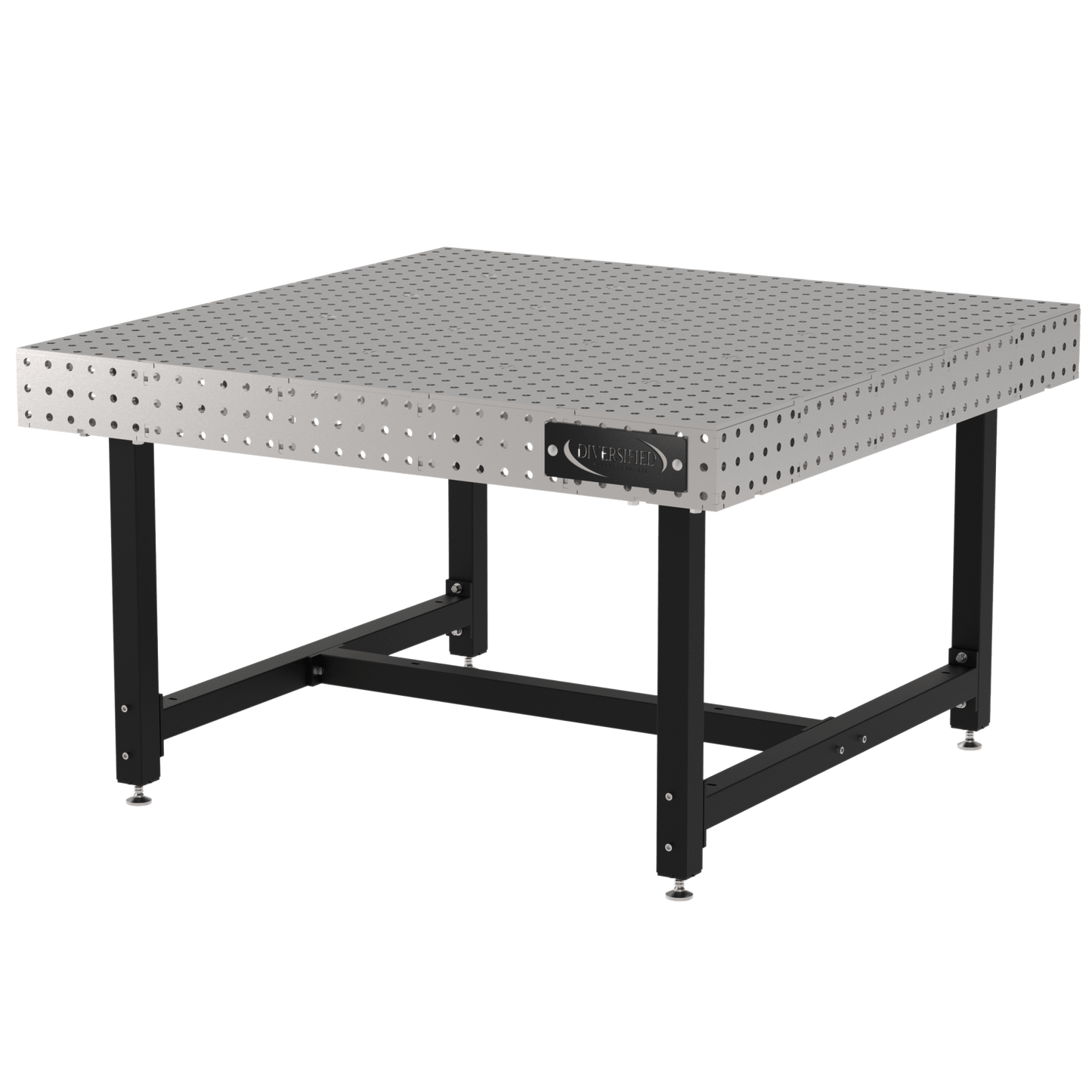 Diversified Woodcrafts Welding Table, Fixed Height, 36"H x 60"L x 60"D, Self - Leveling Feet (DIV - DMW6060) - SchoolOutlet