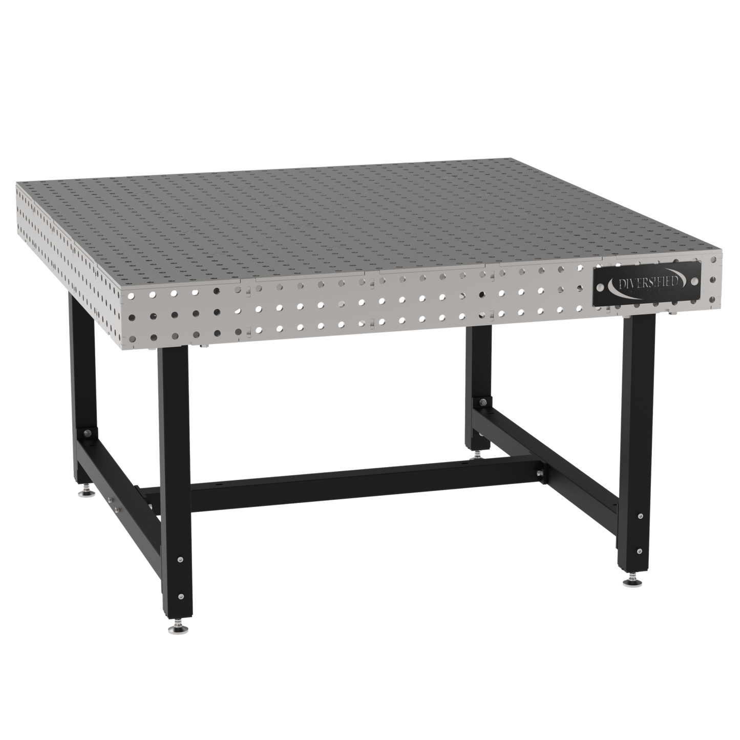 Diversified Woodcrafts Welding Table, Fixed Height, 36"H x 60"L x 60"D, Self - Leveling Feet (DIV - DMW6060) - SchoolOutlet