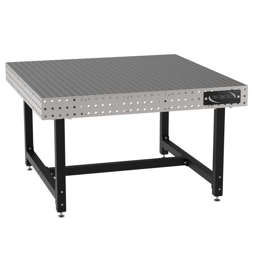 Diversified Woodcrafts Welding Table, Fixed Height, 36"H x 60"L x 60"D, Self - Leveling Feet (DIV - DMW6060) - SchoolOutlet
