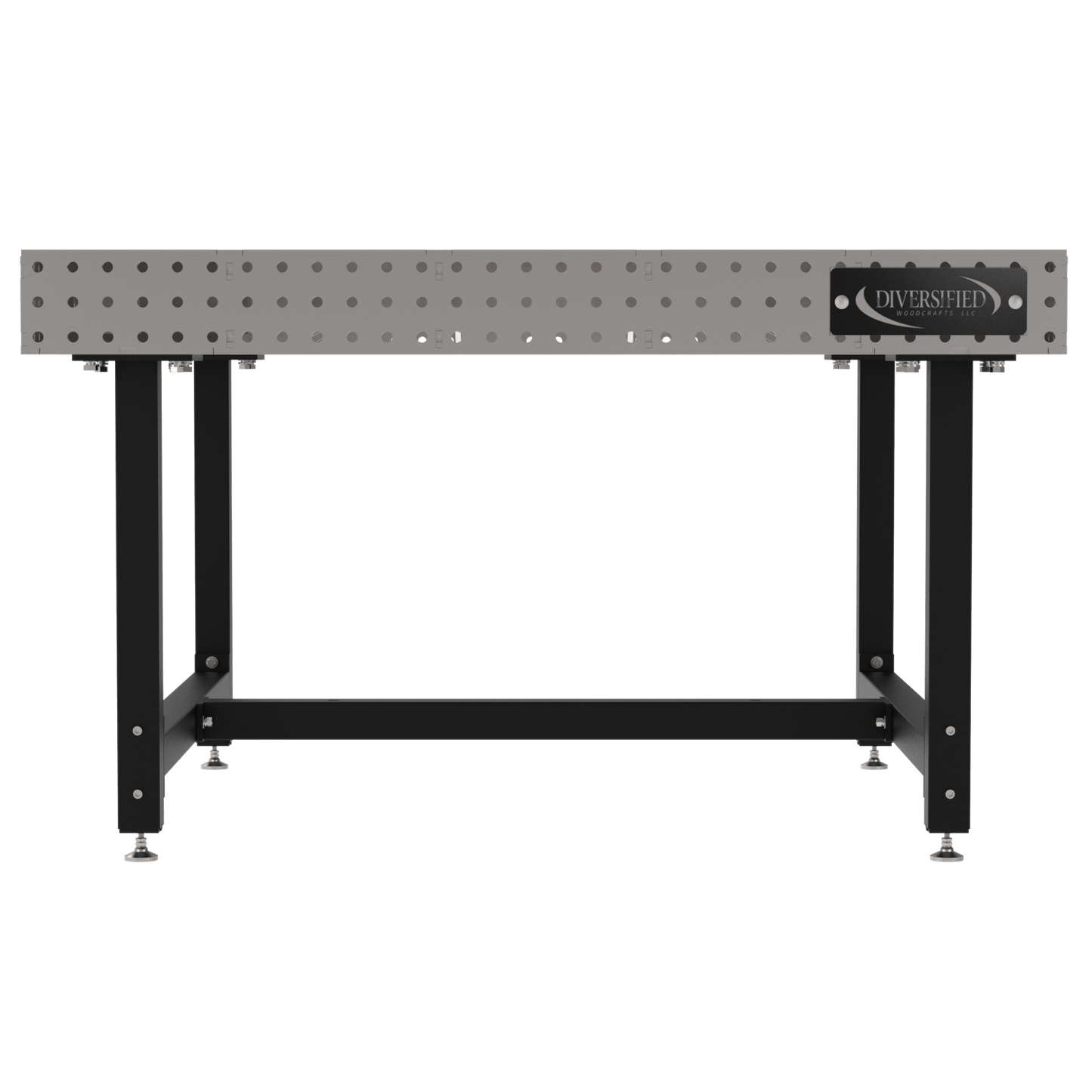 Diversified Woodcrafts Welding Table, Fixed Height, 36"H x 60"L x 60"D, Self - Leveling Feet (DIV - DMW6060) - SchoolOutlet