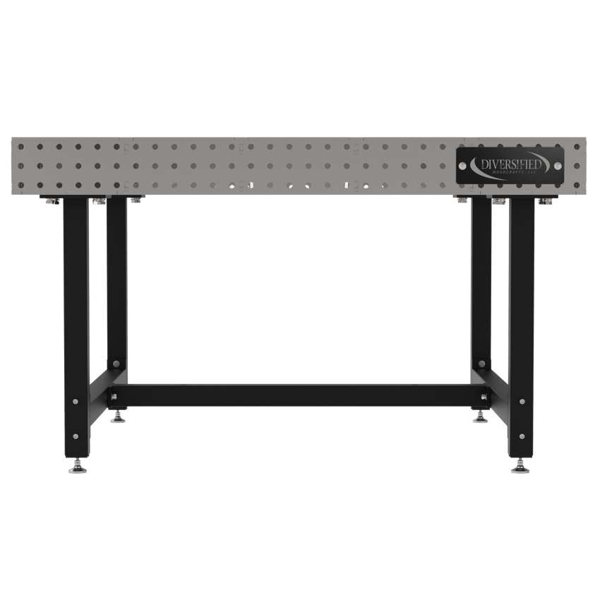 Diversified Woodcrafts Welding Table, Fixed Height, 36"H x 60"L x 60"D, Self - Leveling Feet (DIV - DMW6060) - SchoolOutlet