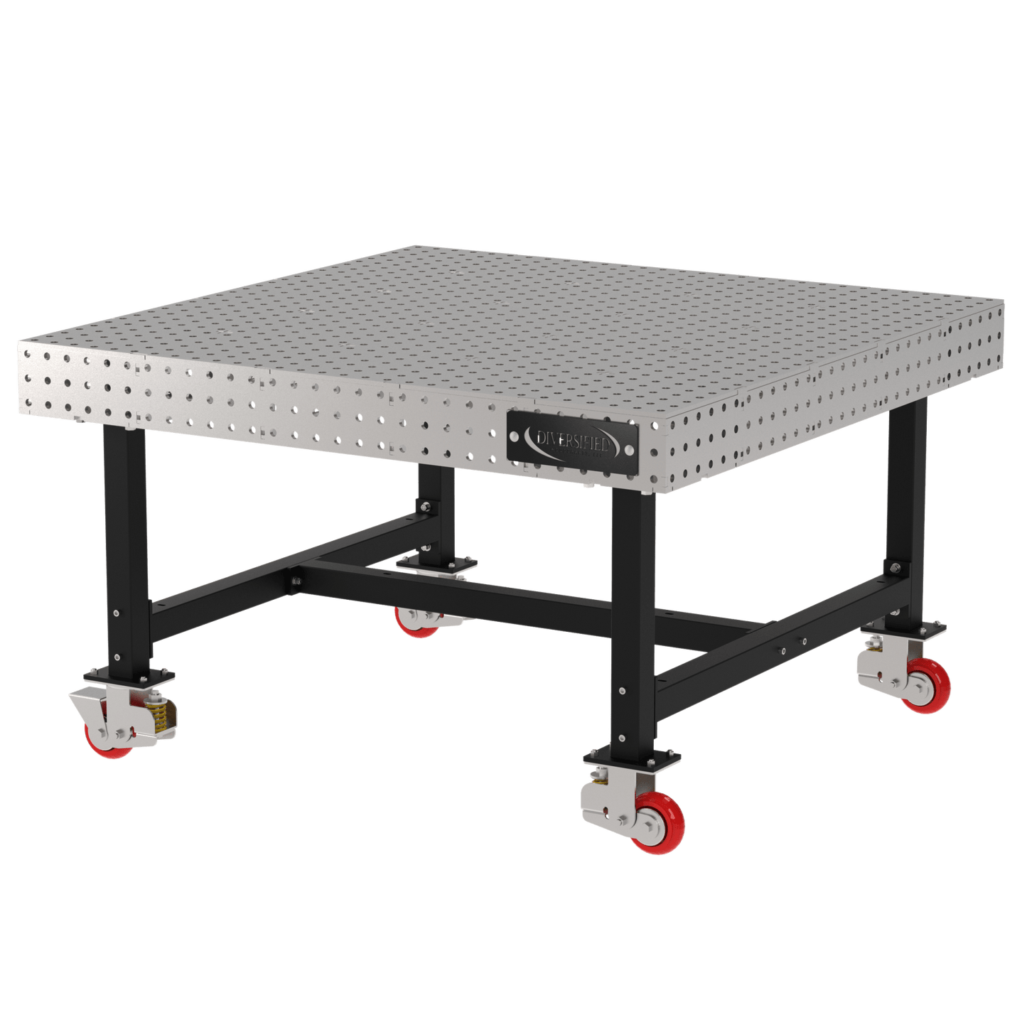 Diversified Woodcrafts Welding Table, Fixed Height, 36"H x 60"L x 60"D, Casters (DIV - DMW6060C) - SchoolOutlet