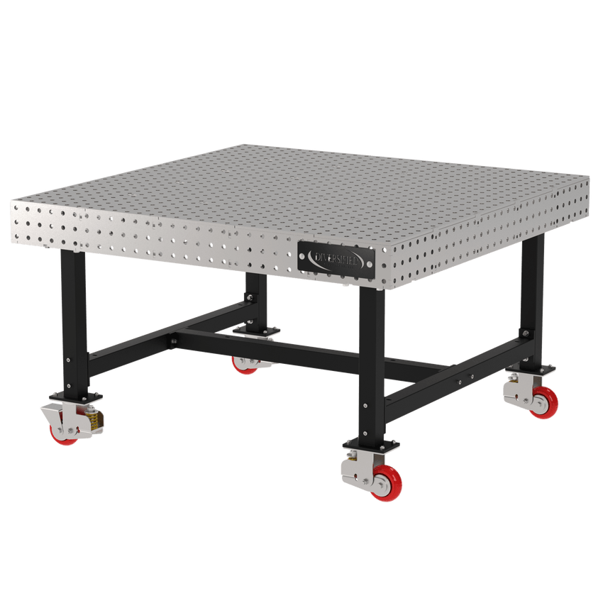 Diversified Woodcrafts Welding Table, Fixed Height, 36"H x 60"L x 60"D, Casters (DIV - DMW6060C) - SchoolOutlet