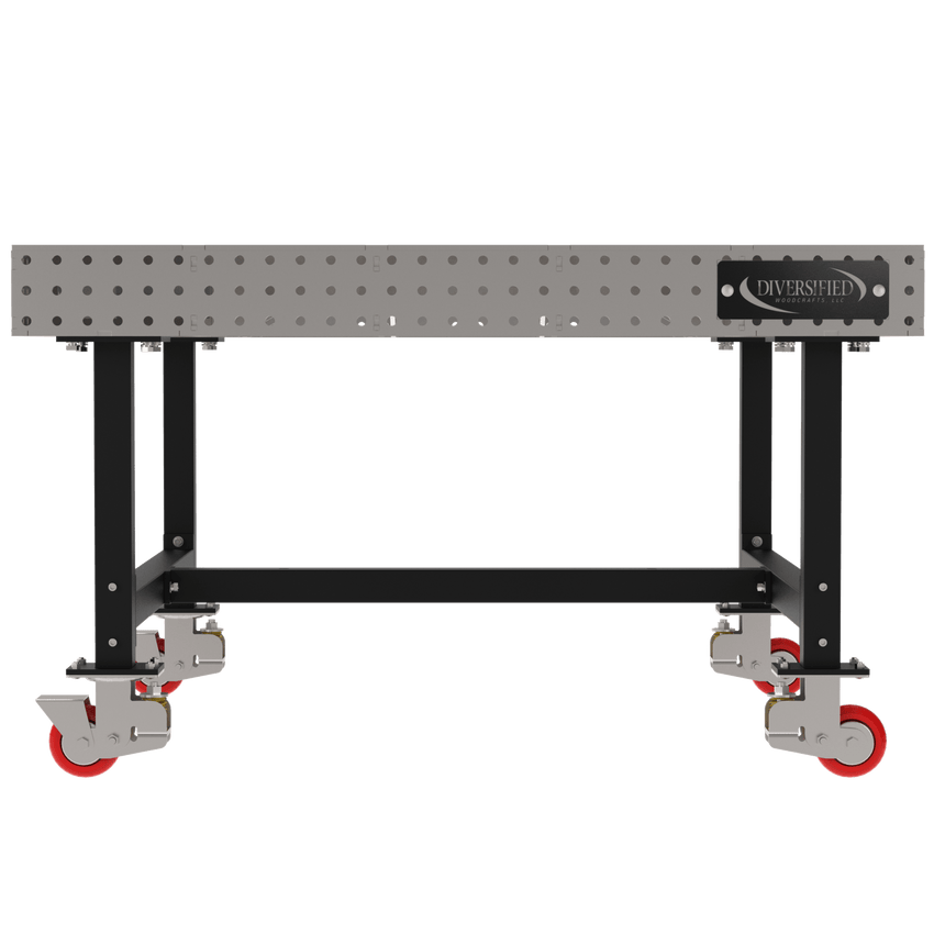 Diversified Woodcrafts Welding Table, Fixed Height, 36"H x 60"L x 60"D, Casters (DIV - DMW6060C) - SchoolOutlet