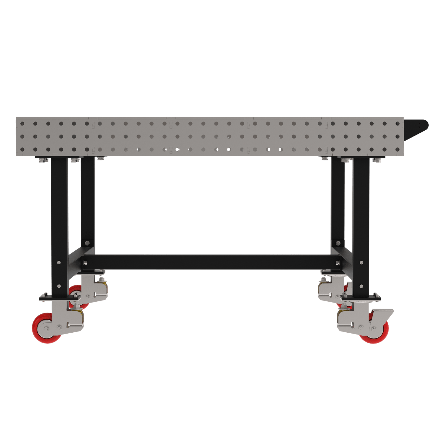 Diversified Woodcrafts Welding Table, Fixed Height, 36"H x 60"L x 60"D, 1 Handle, Casters (DIV - DMW6060HC) - SchoolOutlet
