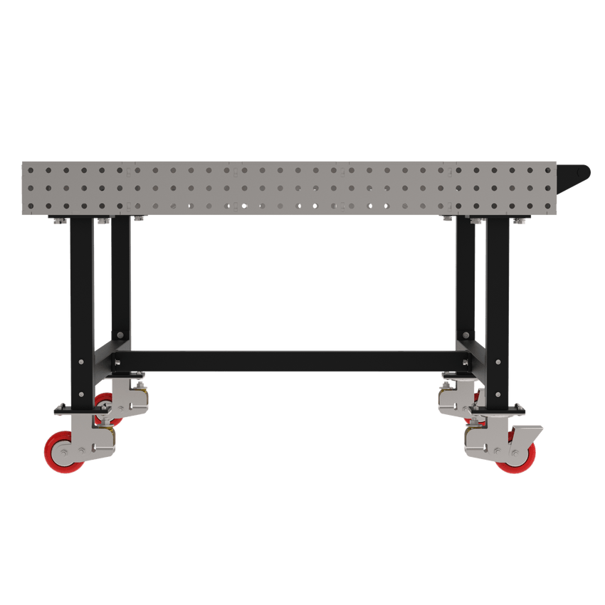 Diversified Woodcrafts Welding Table, Fixed Height, 36"H x 60"L x 60"D, 1 Handle, Casters (DIV - DMW6060HC) - SchoolOutlet