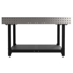 Diversified Woodcrafts Welding Table, Fixed Height, 36"H x 60"L x 60"D, 1 Shelf, Self-Leveling Feet (DIV-DMW6060S)