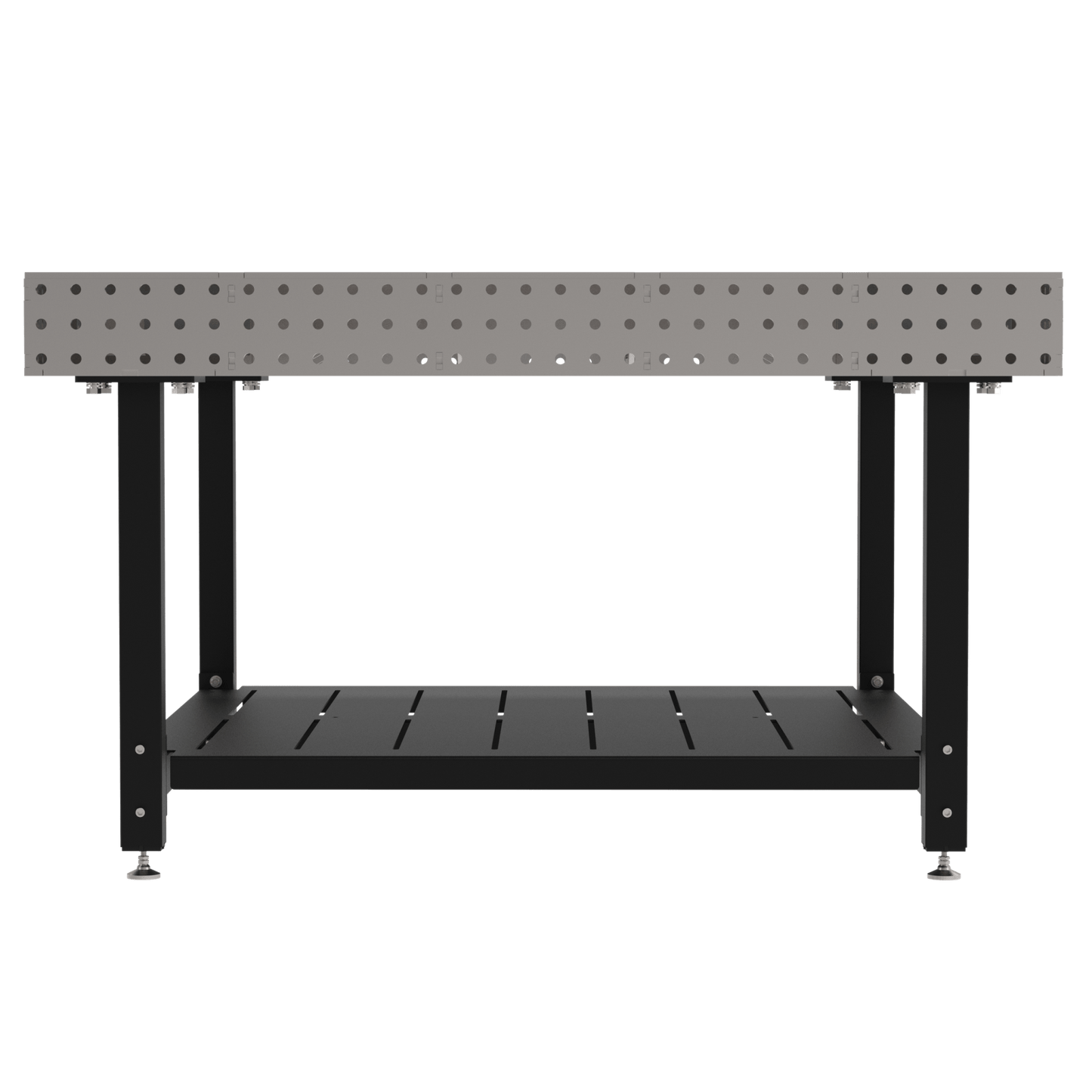Diversified Woodcrafts Welding Table, Fixed Height, 36"H x 60"L x 60"D, 1 Shelf, Self - Leveling Feet (DIV - DMW6060S) - SchoolOutlet