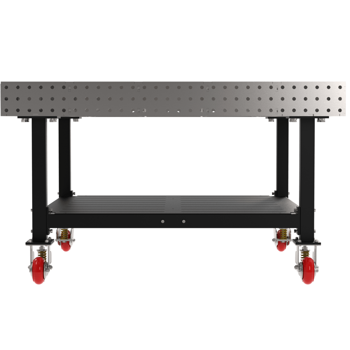 Diversified Woodcrafts Welding Table, Fixed Height, 36"H x 60"L x 60"D, 1 Shelf, Casters (DIV - DMW6060SC) - SchoolOutlet