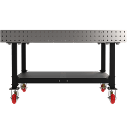 Diversified Woodcrafts Welding Table, Fixed Height, 36"H x 60"L x 60"D, 1 Shelf, Casters (DIV-DMW6060SC)
