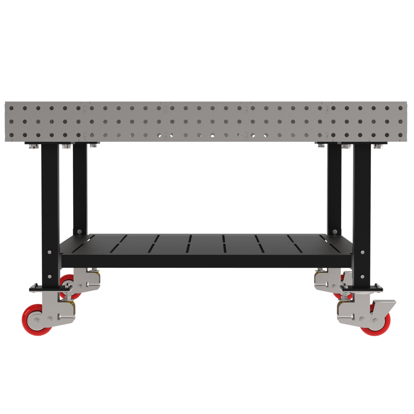 Diversified Woodcrafts Welding Table, Fixed Height, 36"H x 60"L x 60"D, 1 Shelf, Casters (DIV - DMW6060SC) - SchoolOutlet