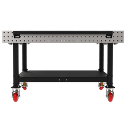 Diversified Woodcrafts Welding Table, Fixed Height, 36"H x 60"L x 60"D, 1 Shelf, Handle, Casters (DIV-DMW6060SHC)