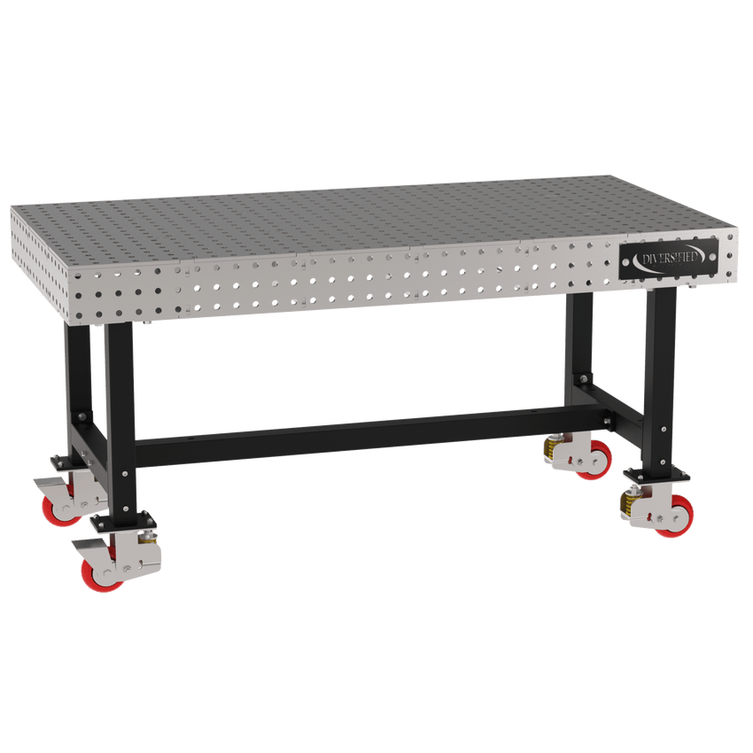 Diversified Woodcrafts Welding Table, Fixed Height, 36"H x 72"L x 36"D, Casters (DIV - DMW7236C) - SchoolOutlet