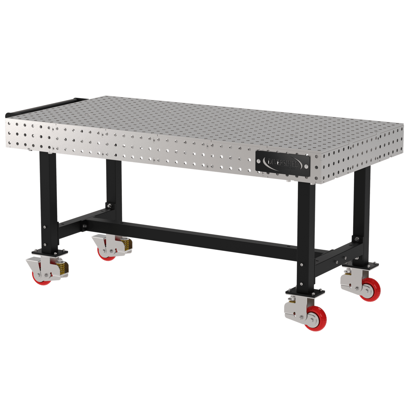 Diversified Woodcrafts Welding Table, Fixed Height, 36"H x 72"L x 36"D, 1 Handle, Casters (DIV - DMW7236HC) - SchoolOutlet