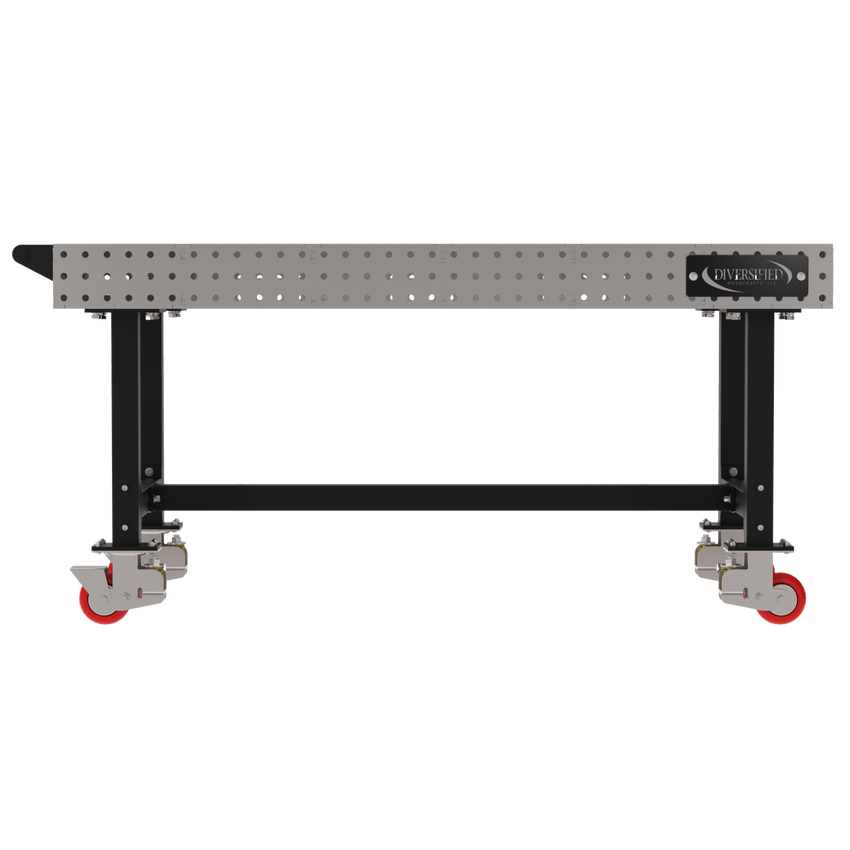 Diversified Woodcrafts Welding Table, Fixed Height, 36"H x 72"L x 36"D, 1 Handle, Casters (DIV - DMW7236HC) - SchoolOutlet