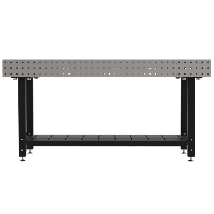 Diversified Woodcrafts Welding Table, Fixed Height, 36"H x 72"L x 36"D, 1 Shelf, Self - Leveling Feet (DIV - DMW7236S) - SchoolOutlet