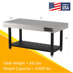 Diversified Woodcrafts Welding Table, Fixed Height, 36