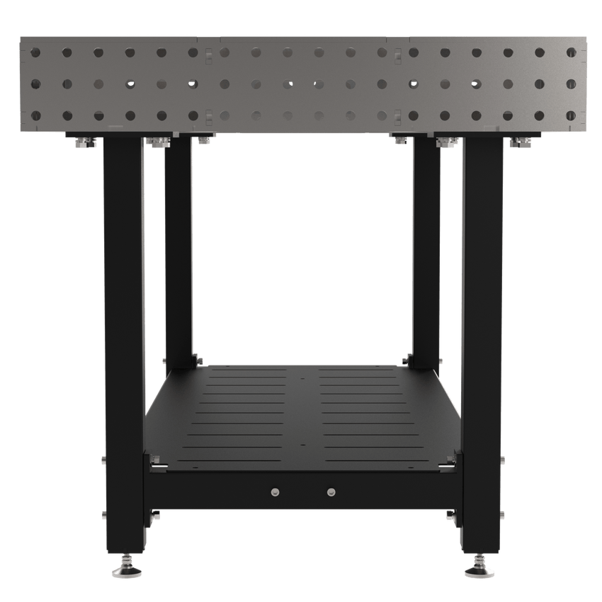 Diversified Woodcrafts Welding Table, Fixed Height, 36"H x 72"L x 36"D, 1 Shelf, Self - Leveling Feet (DIV - DMW7236S) - SchoolOutlet