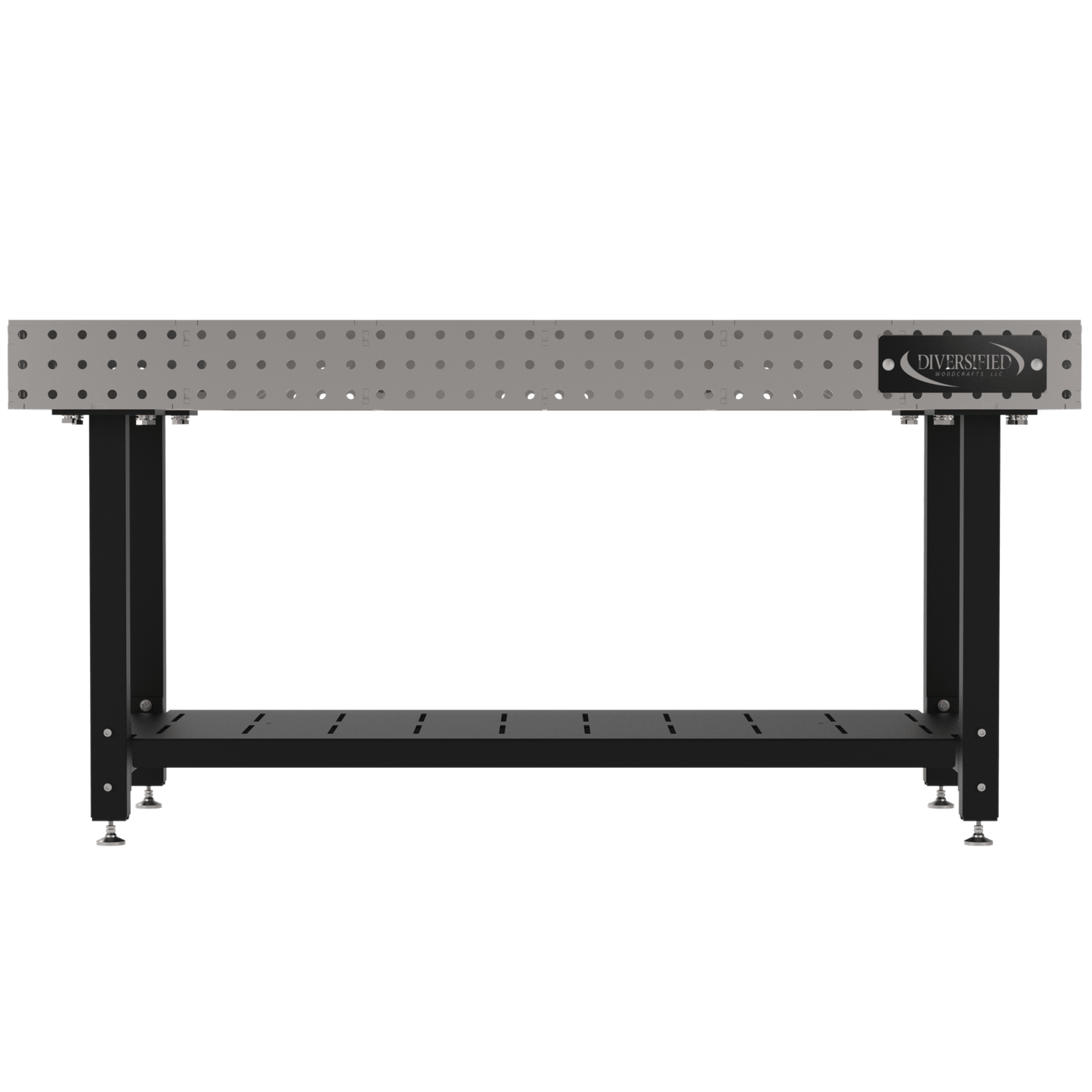 Diversified Woodcrafts Welding Table, Fixed Height, 36"H x 72"L x 36"D, 1 Shelf, Self - Leveling Feet (DIV - DMW7236S) - SchoolOutlet
