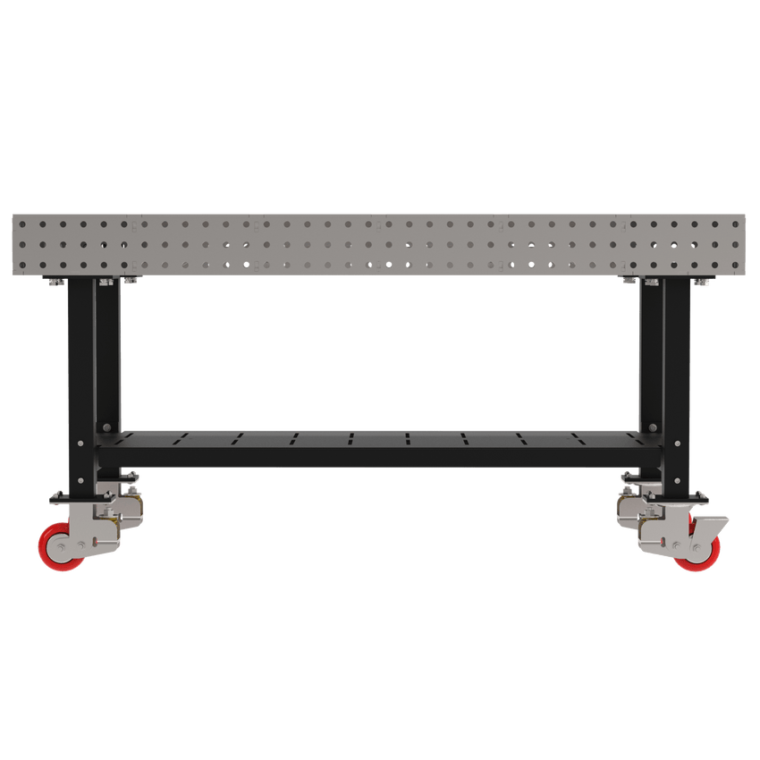 Diversified Woodcrafts Welding Table, Fixed Height, 36"H x 72"L x 36"D, 1 Shelf, Casters (DIV - DMW7236SC) - SchoolOutlet