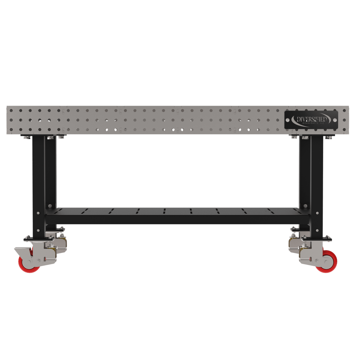 Diversified Woodcrafts Welding Table, Fixed Height, 36"H x 72"L x 36"D, 1 Shelf, Casters (DIV - DMW7236SC) - SchoolOutlet