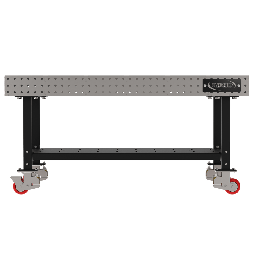 Diversified Woodcrafts Welding Table, Fixed Height, 36"H x 72"L x 36"D, 1 Shelf, Casters (DIV - DMW7236SC) - SchoolOutlet