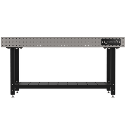 Diversified Woodcrafts Welding Table, Fixed Height, 36"H x 72"L x 36"D, 1 Shelf, Handle, Casters (DIV-DMW7236SHC)
