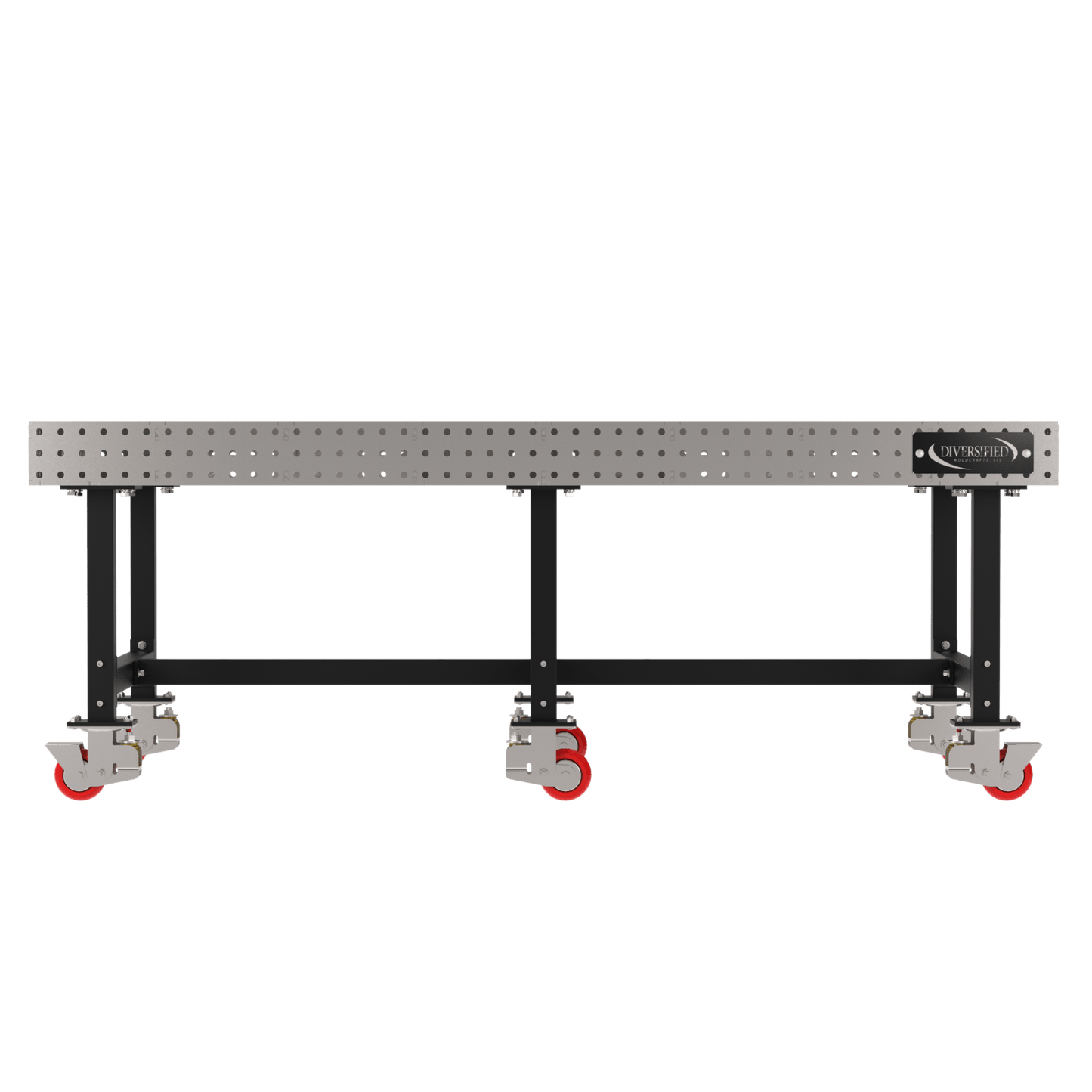 Diversified Woodcrafts Welding Table, Fixed Height, 36"H x 96"L x 48"D, Casters (DIV - DMW9648C) - SchoolOutlet