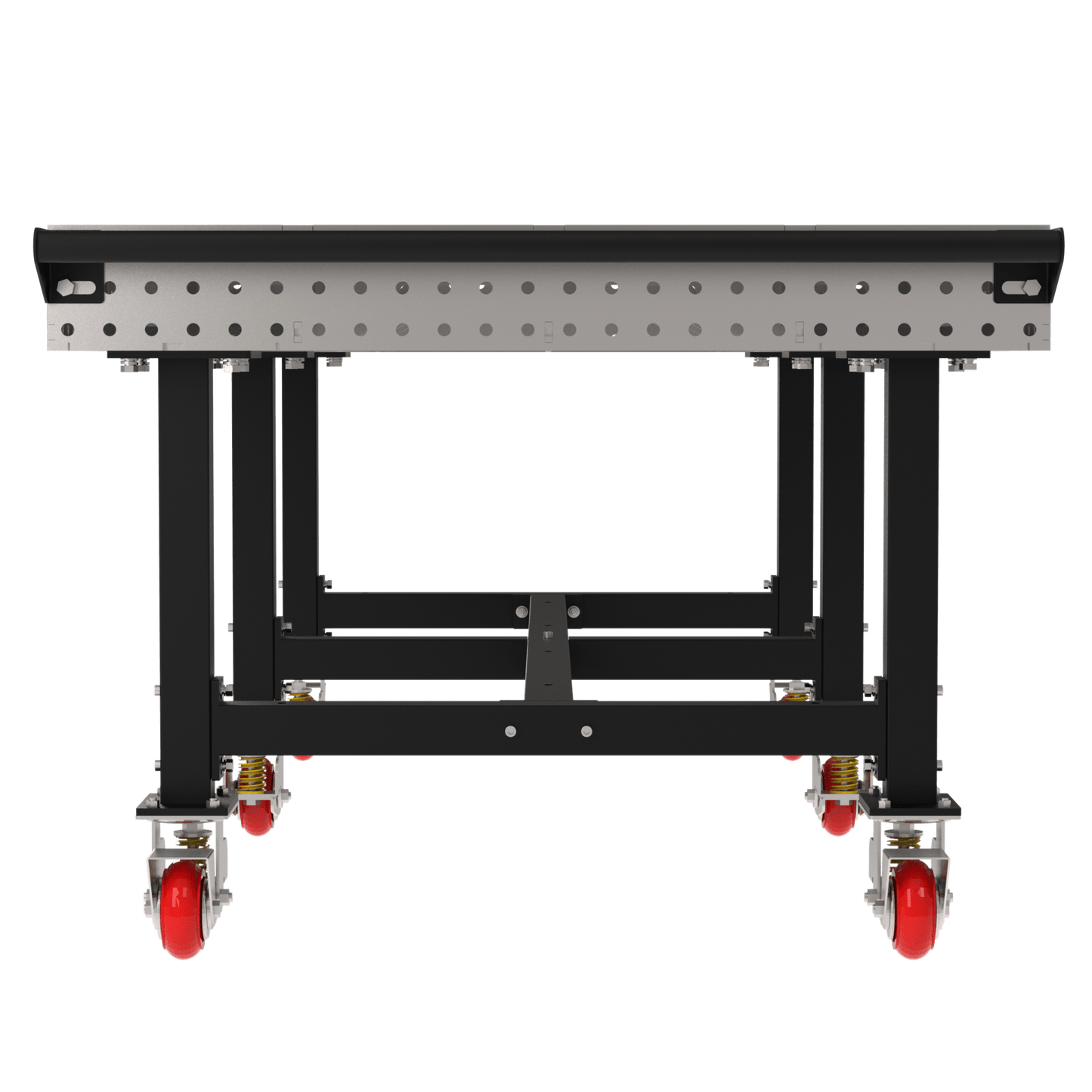 Diversified Woodcrafts Welding Table, Fixed Height, 36"H x 96"L x 48"D, Handle, Casters (DIV - DMW9648HC) - SchoolOutlet