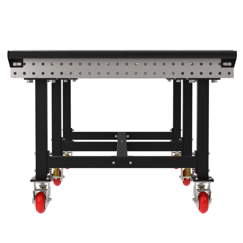 Diversified Woodcrafts Welding Table, Fixed Height, 36"H x 96"L x 48"D, Handle, Casters (DIV - DMW9648HC) - SchoolOutlet