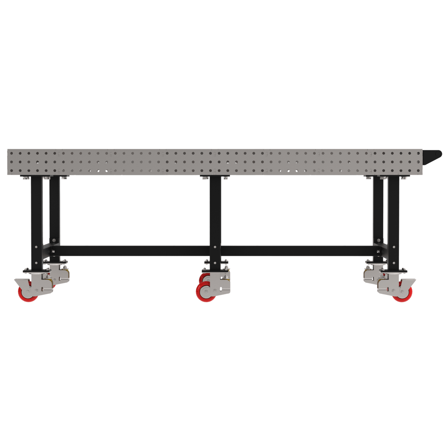 Diversified Woodcrafts Welding Table, Fixed Height, 36"H x 96"L x 48"D, Handle, Casters (DIV - DMW9648HC) - SchoolOutlet