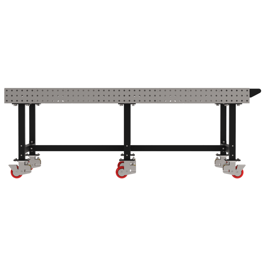 Diversified Woodcrafts Welding Table, Fixed Height, 36"H x 96"L x 48"D, Handle, Casters (DIV - DMW9648HC) - SchoolOutlet