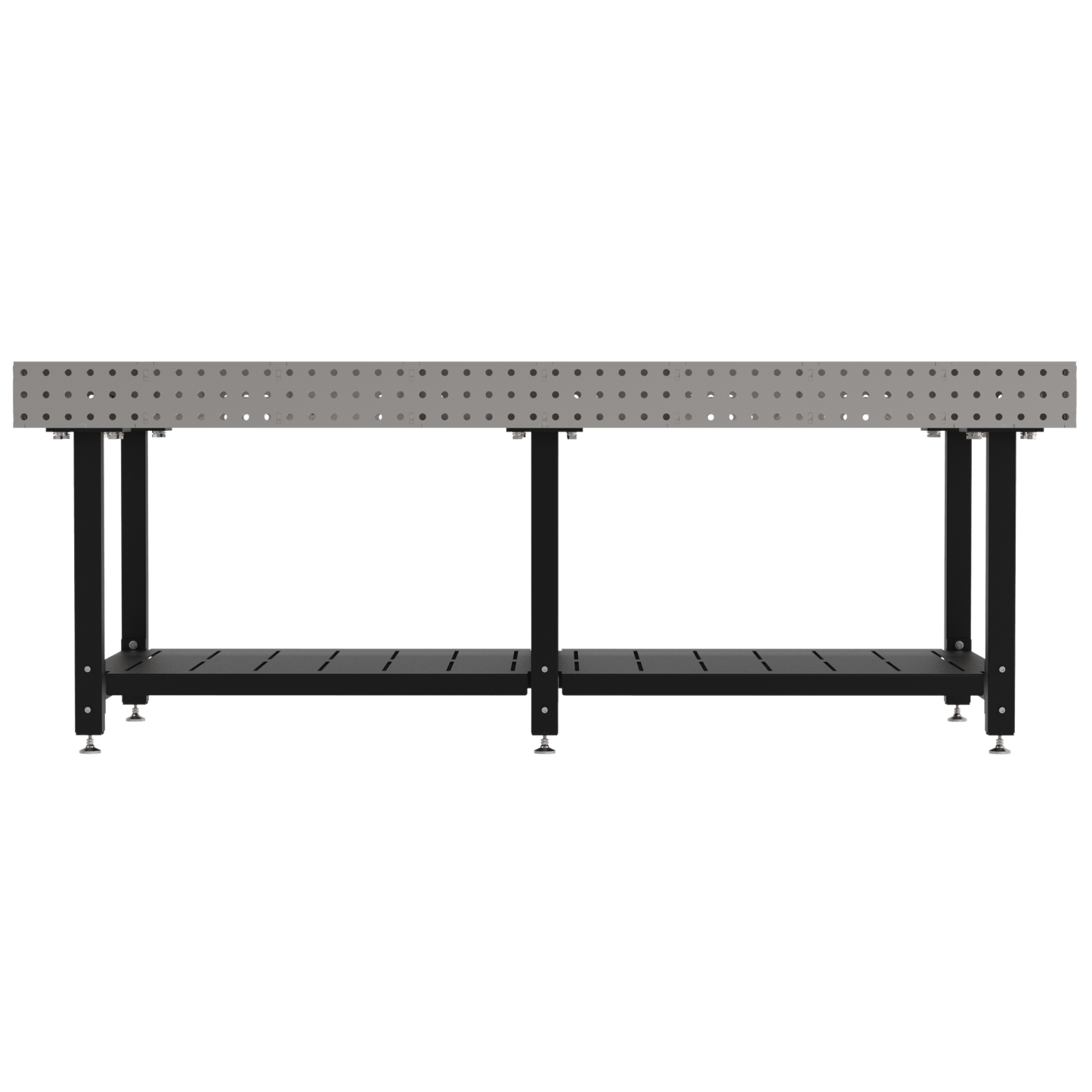 Diversified Woodcrafts Welding Table, Fixed Height, 36"H x 96"L x 48"D, Shelf, Self - Leveling Feet (DIV - DMW9648S) - SchoolOutlet