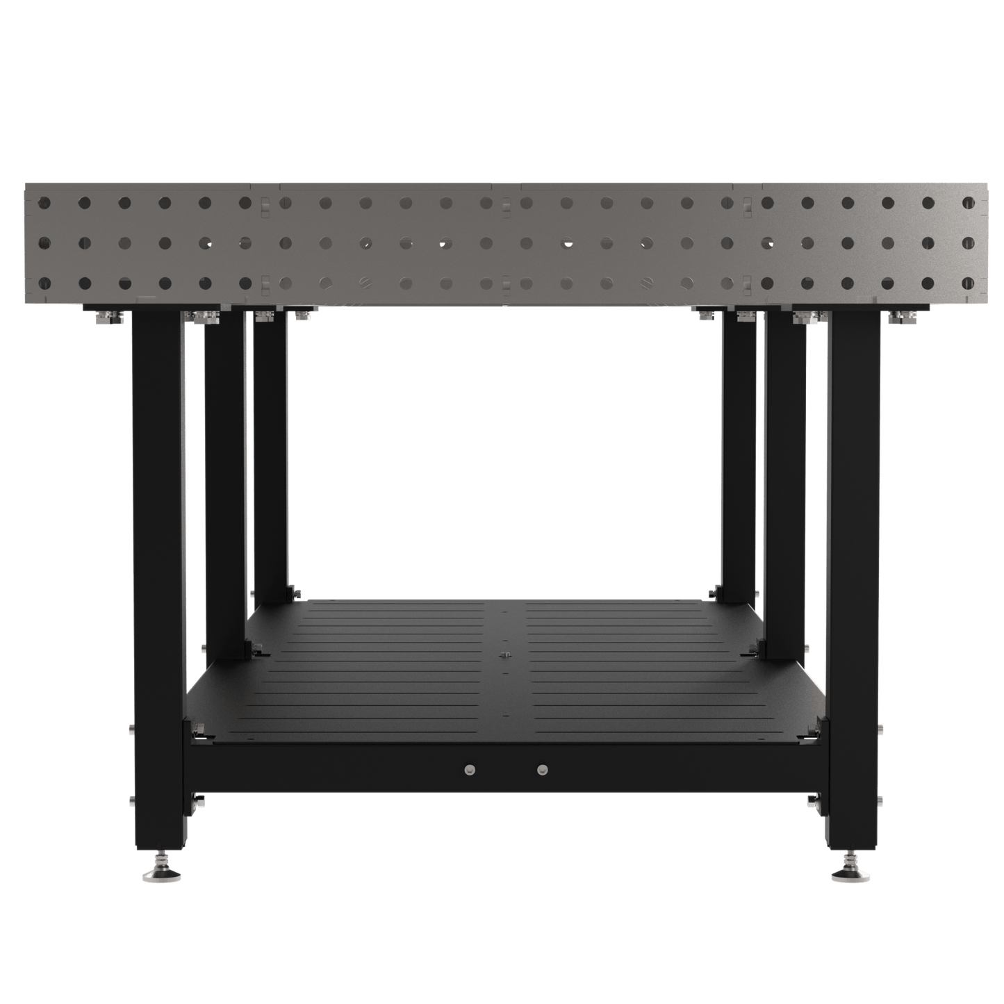 Diversified Woodcrafts Welding Table, Fixed Height, 36"H x 96"L x 48"D, Shelf, Self - Leveling Feet (DIV - DMW9648S) - SchoolOutlet