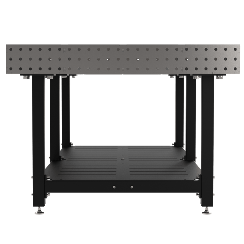 Diversified Woodcrafts Welding Table, Fixed Height, 36"H x 96"L x 48"D, Shelf, Self - Leveling Feet (DIV - DMW9648S) - SchoolOutlet