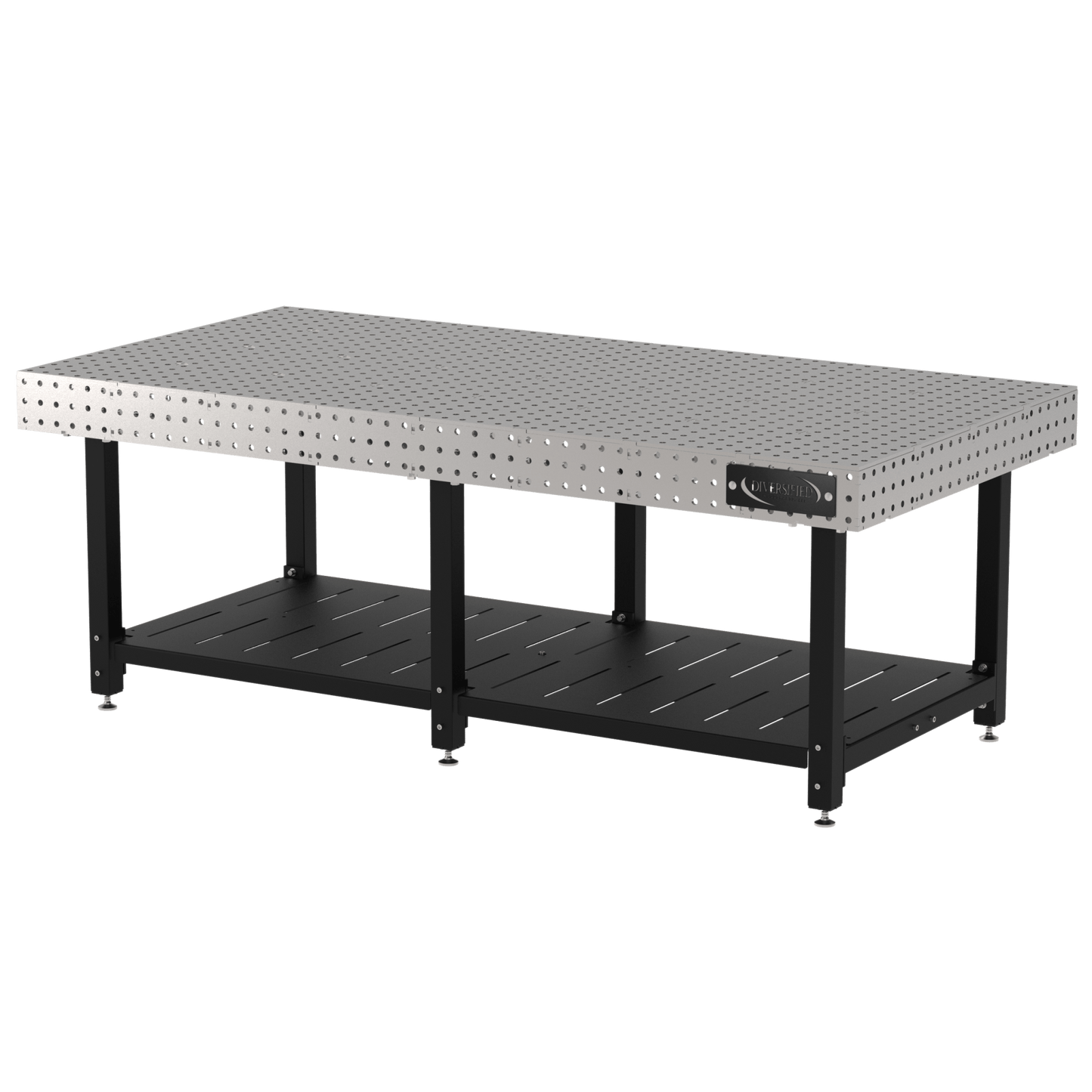Diversified Woodcrafts Welding Table, Fixed Height, 36"H x 96"L x 48"D, Shelf, Self - Leveling Feet (DIV - DMW9648S) - SchoolOutlet