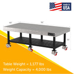 Diversified Woodcrafts Welding Table, Fixed Height, 36