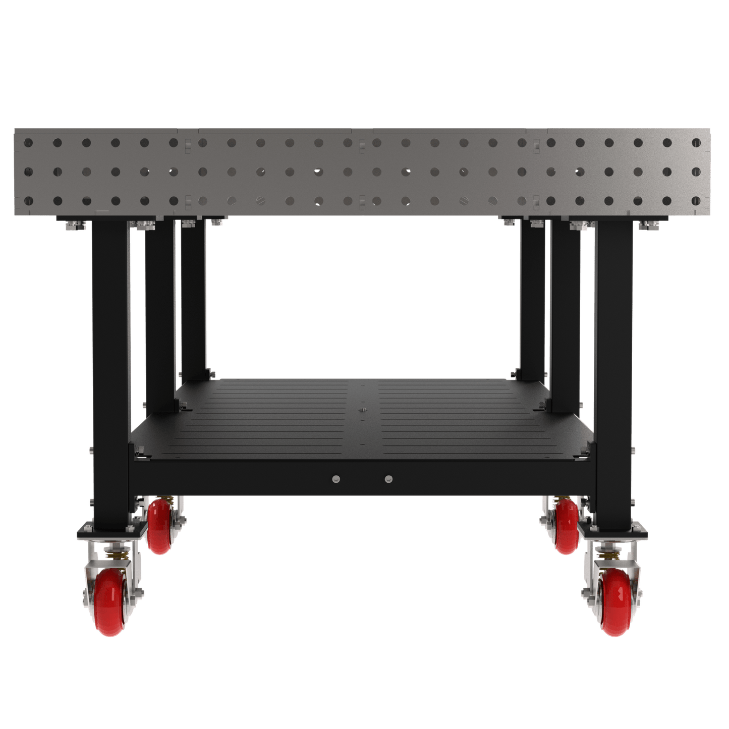 Diversified Woodcrafts Welding Table, Fixed Height, 36"H x 96"L x 48"D, Shelf, Casters (DIV - DMW9648SC) - SchoolOutlet