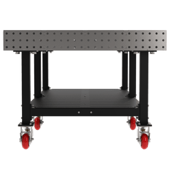 Diversified Woodcrafts Welding Table, Fixed Height, 36"H x 96"L x 48"D, Shelf, Casters (DIV-DMW9648SC)