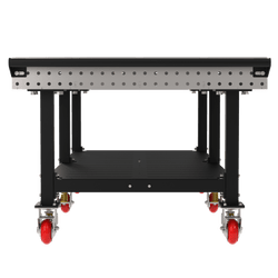 Diversified Woodcrafts Welding Table, Fixed Height, 36"H x 96"L x 48"D, Shelf, Handle, Casters (DIV-DMW9648SHC)