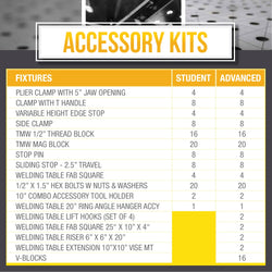 Diversified Woodcrafts Advanced Fixture Tool Kit for Welding Fixture Table - 147 pieces (DIV-DMWKIT-INSTR)