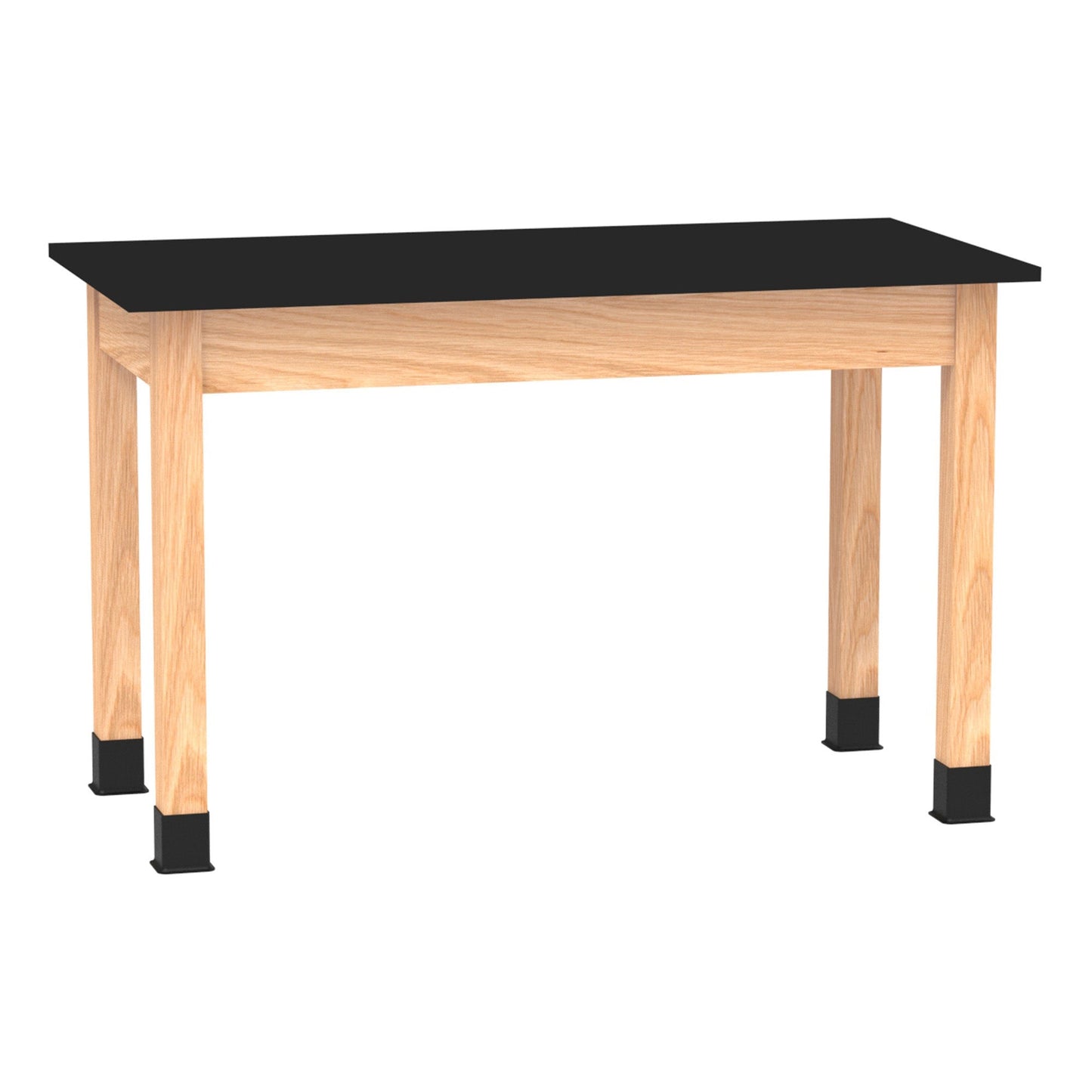 Fuerza School Classroom Science Lab Table 48" W x 24" D Oak Legs Plywood Apron (FZA-SCITBL4824) - SchoolOutlet