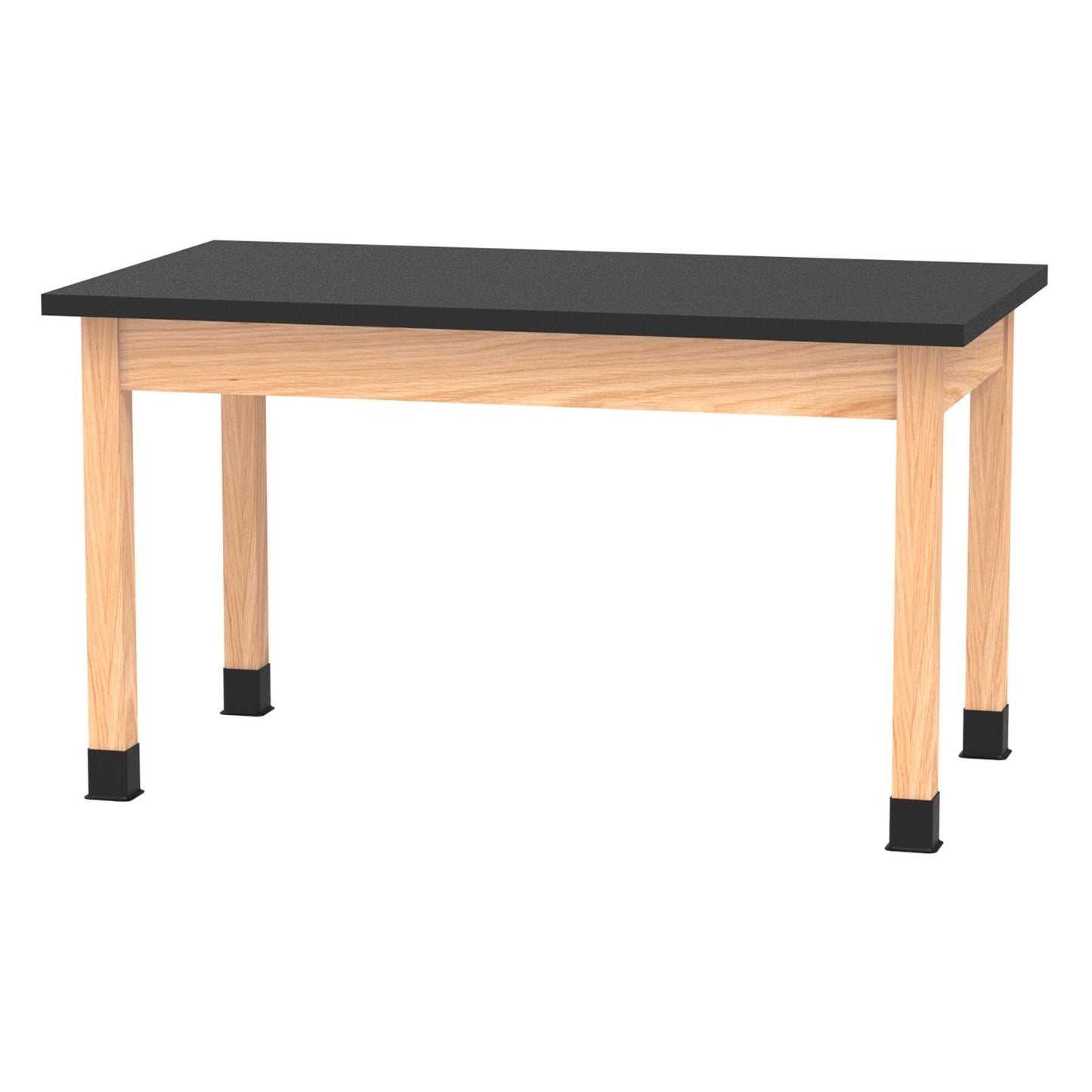 Fuerza School Classroom Science Lab Table 54" W x 30" D Oak Legs Plywood Apron (FZA-SCITBL5430) - SchoolOutlet