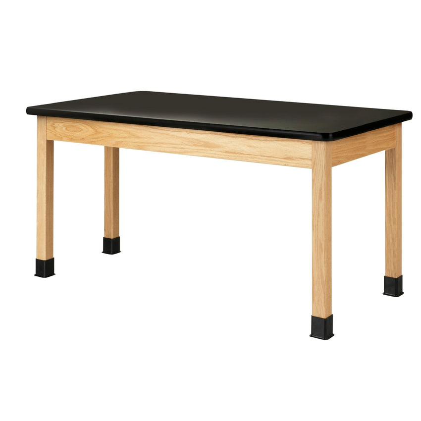 Fuerza School Classroom Science Lab Table 60" W x 30" D Oak Legs Plywood Apron (FZA-SCITBL6030) - SchoolOutlet