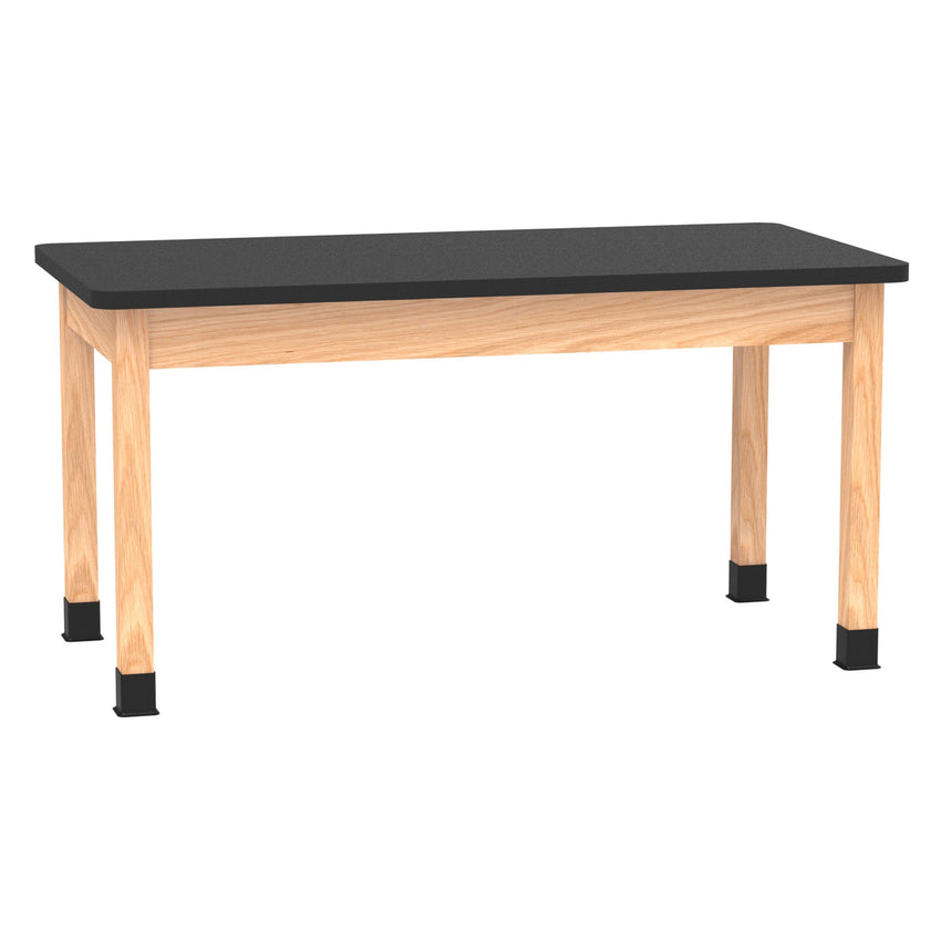 Fuerza School Classroom Science Lab Table 60" W x 30" D Oak Legs Plywood Apron (FZA-SCITBL6030) - SchoolOutlet
